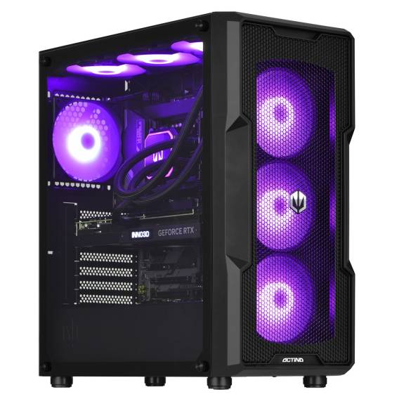 Obrázok pre Actina 5901443409939 PC AMD Ryzen™ 9 9900X 32 GB DDR5-SDRAM 2 TB SSD AMD Radeon RX 7900 XTX Midi Tower Černá