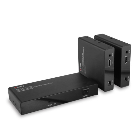 Lindy 38385 AV prodlužovačka AV vysílač a přijímač Černá Obrázok pre Lindy 38385 AV prodlužovačka AV vysílač a přijímač Černá