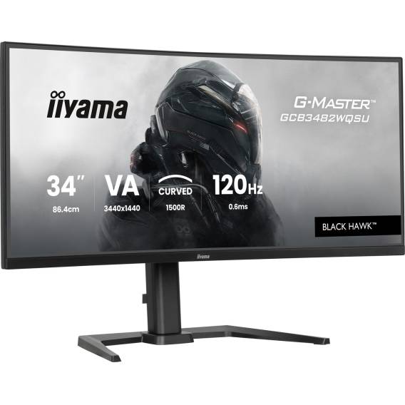 Obrázok pre iiyama GCB3482WQSU-B1 počítačový monitor 86,4 cm (34") 3440 x 1440 px UltraWide Quad HD LED Černá