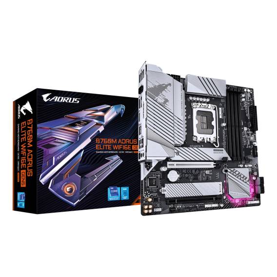 Obrázok pre GIGABYTE B760M AORUS ELITE WIFI6E GEN5 Intel B760 LGA 1700 Micro ATX