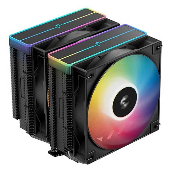 Obrázok pre DeepCool AG620 BK ARGB V2 Chipset, Základová deska Vzduchový chladič 12 cm Černá 1 kusů
