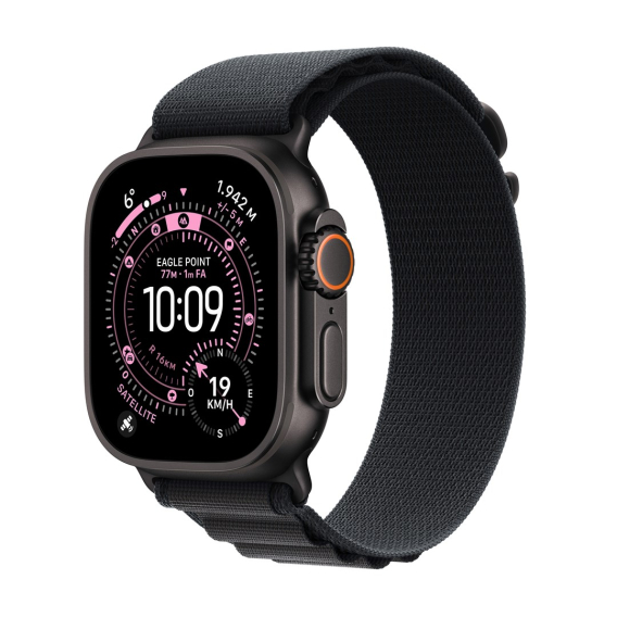 Obrázok pre Apple Watch Ultra 3 OLED 49 mm Digitální 422 x 514 px Dotyková obrazovka 5G Černá Wi-Fi GPS