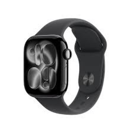 Obrázok pre Apple Watch Series 11Â GPSÂ 42mmÂ Jet Black Aluminium Case with Black Sport Band - S/M