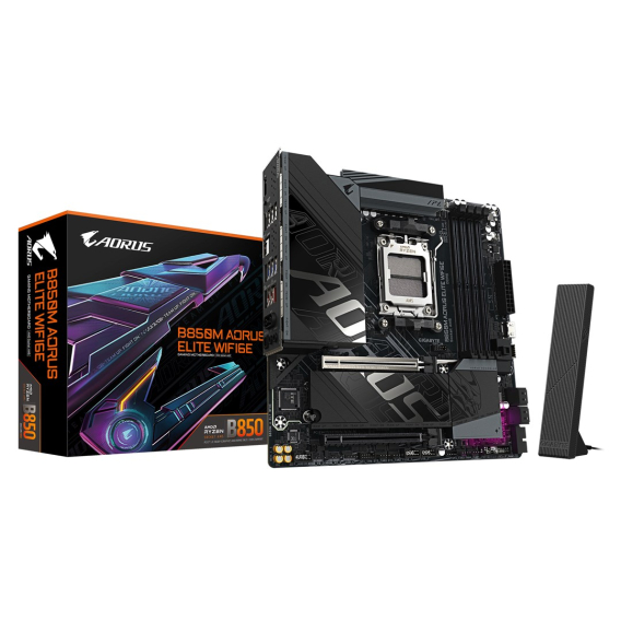 Obrázok pre GIGABYTE B850M AORUS ELITE WIFI6E AMD B850 Zásuvka AM5 Micro ATX