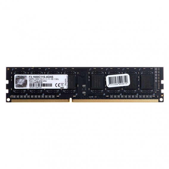 Obrázok pre Paměťový modul G.Skill 4GB DDR3-1600 1600 Mhz