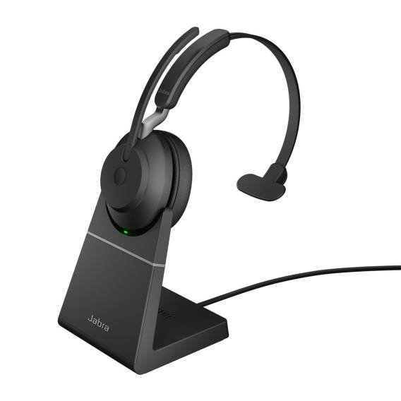 Obrázok pre Jabra Evolve2 65 Sluchátka s mikrofonem Bezdrátový Přes hlavu Kancelář / call centrum USB Typ-A Bluetooth Černá