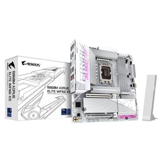 Obrázok pre GIGABYTE B860M AORUS ELITE WF6E ICE Intel B860 LGA 1851 (Socket V1) Micro ATX