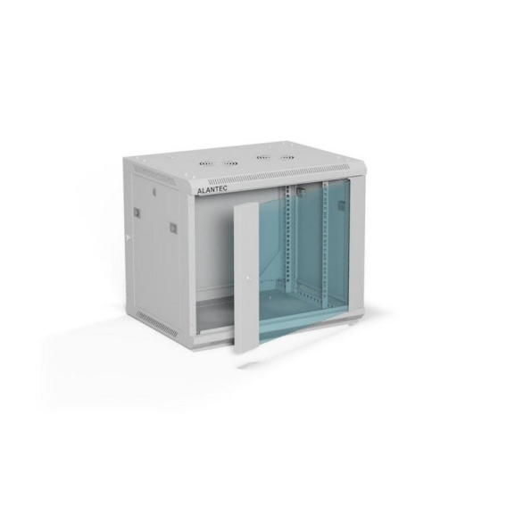 Obrázok pre ALANTEC Regálová skříň 19" 9U 600x450, Šedý FLAT PACK