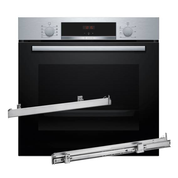 Obrázok pre Trouba BOSCH HBA514BS3 + Teleskopické kolejnice 1 úroveň BOSCH HEZ538000