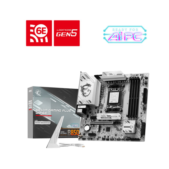 Obrázok pre MSI B850M GAMING PLUS WIFI6E AMD B850 Zásuvka AM5 Micro ATX