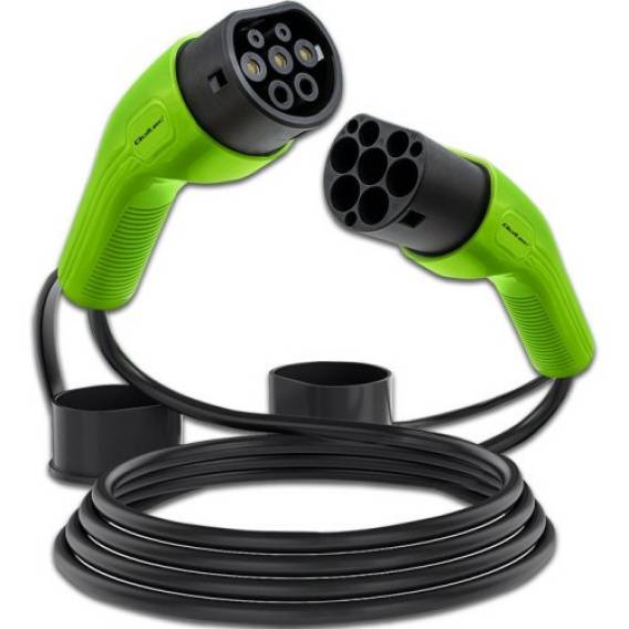 Obrázok pre Qoltec 52472 nabíjecí kabel pro elekromobily Černá Type 2 5 m
