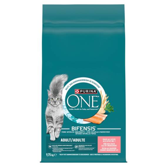 Obrázok pre PURINA One Adult Salmon - suché krmivo pro kočky - 9,75kg