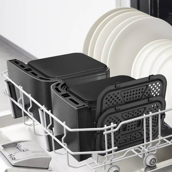 Obrázok pre Tefal Easy Fry Dual XXL EY942HE0 fritovací hrnec Dvojitý 11 l Samostatné 2020 W Horkovzdušná fritéza Šedá