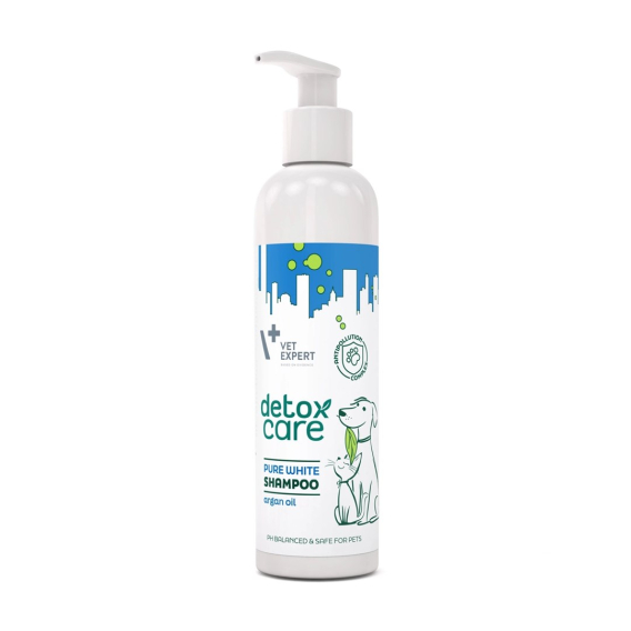 VET EXPERT Detox Care Pure White Shampoo - šampon pro psy a kočky - 250 ml Obrázok pre VET EXPERT Detox Care Pure White Shampoo - šampon pro psy a kočky - 250 ml
