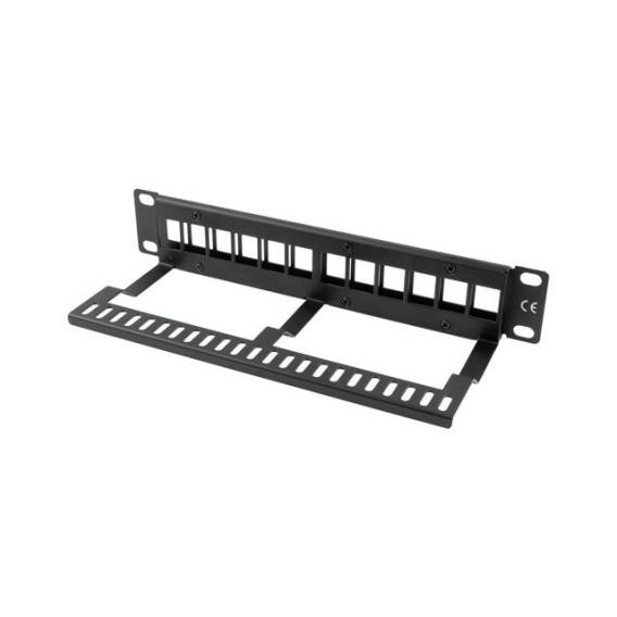 Obrázok pre LANBERG PATCH PANEL BLANK 12 PORT 1U 10" BLACK