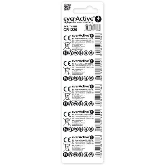 Obrázok pre Lithium battery mini everActive CR1220 - blister 5 pcs.