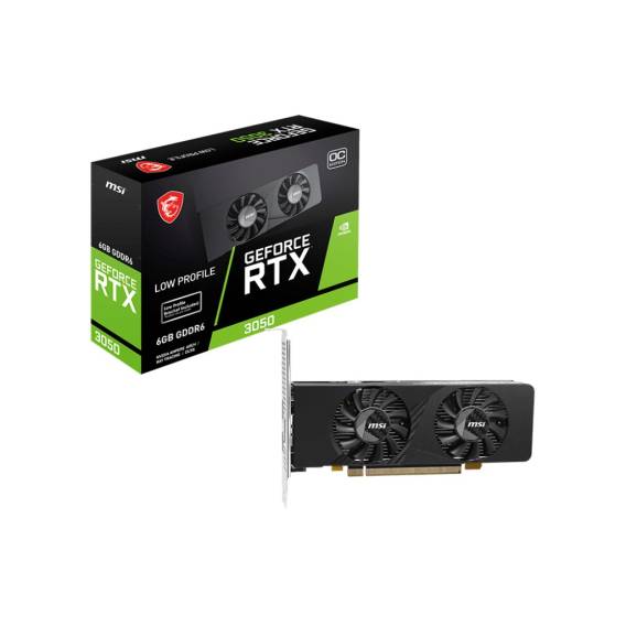 Obrázok pre MSI GEFORCE RTX 3050 LP E 6G OC grafická karta NVIDIA 6 GB GDDR6