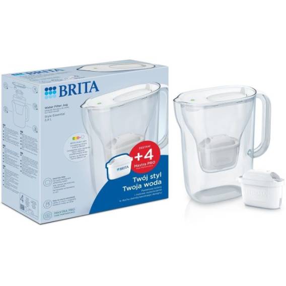 Obrázok pre Filtrační konvice Brita Style Essential+4 MAXTRA PRO PURE PERFORMANCE (bílá)