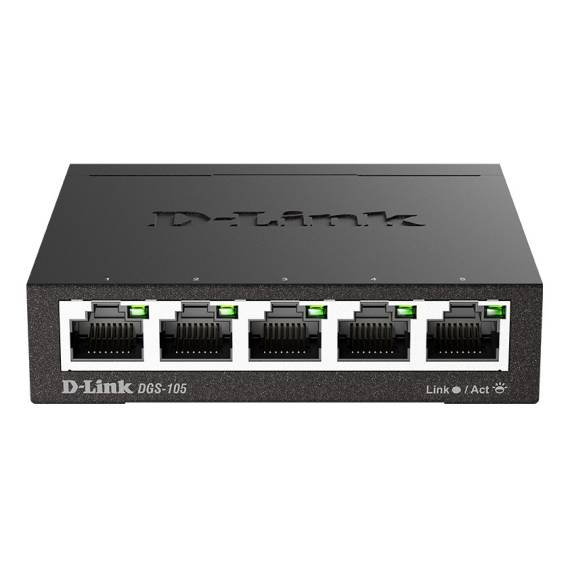 Obrázok pre D-Link DGS-105 Nespravované L2 Gigabit Ethernet (10/100/1000) Černá