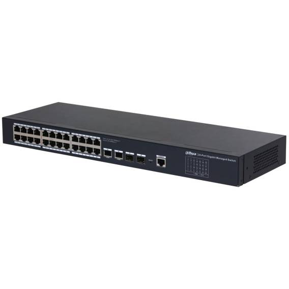 Obrázok pre Dahua Technology SG4028 Řízený L2 Gigabit Ethernet (10/100/1000) Černá