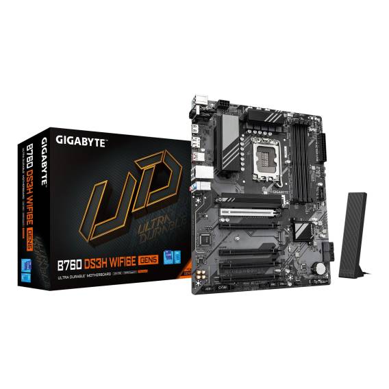 Obrázok pre GIGABYTE B760 DS3H WIFI6E GEN5 Intel B760 Express LGA 1700 ATX