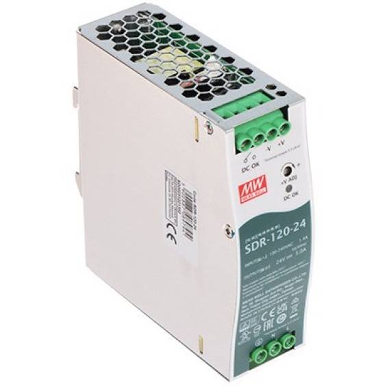 Obrázok pre Switching Power Supply SDR-120-24 Mean Well