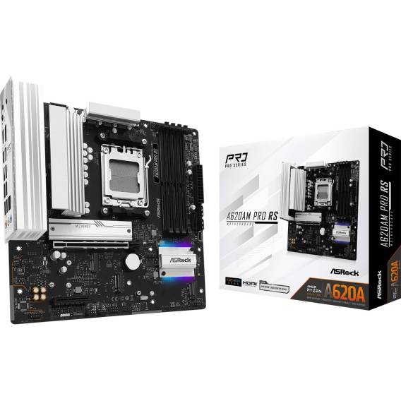 Obrázok pre Asrock A620AM Pro RS AMD A620A Zásuvka AM5 Micro ATX