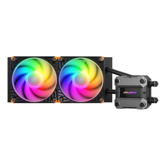 Obrázok pre COUGAR CGR-PSDUTRGB-B-240 Procesor Kapalinový chladič typu vše v jednom 12 cm Černá 1 kusů