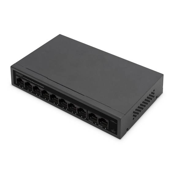Obrázok pre Digitus DN-95354 síťový přepínač Řízený Fast Ethernet (10/100) Podpora napájení po Ethernetu (PoE) Černá
