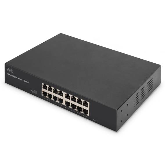 Obrázok pre Digitus DN-80112-2 síťový přepínač Nespravované Gigabit Ethernet (10/100/1000) Černá