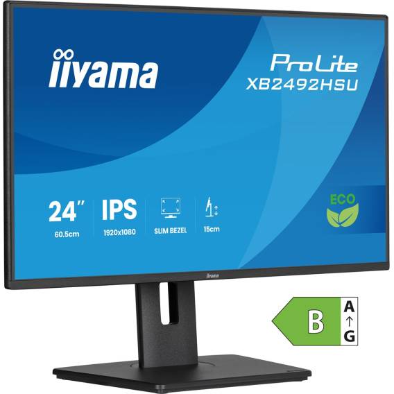 Obrázok pre iiyama ProLite XB2492HSU-B1 počítačový monitor 61 cm (24") 1920 x 1080 px Full HD LED Černá