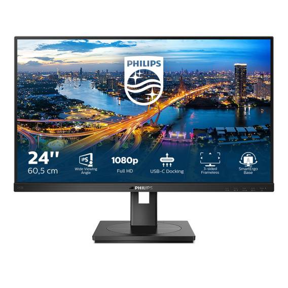 Obrázok pre Philips B Line 243B1/00 počítačový monitor 60,5 cm (23.8") 1920 x 1080 px Full HD LED Černá