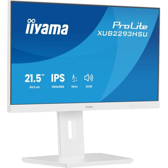 Obrázok pre iiyama ProLite XUB2293HSU-W7 počítačový monitor 54,6 cm (21.5") 1920 x 1080 px Full HD LED Bílá