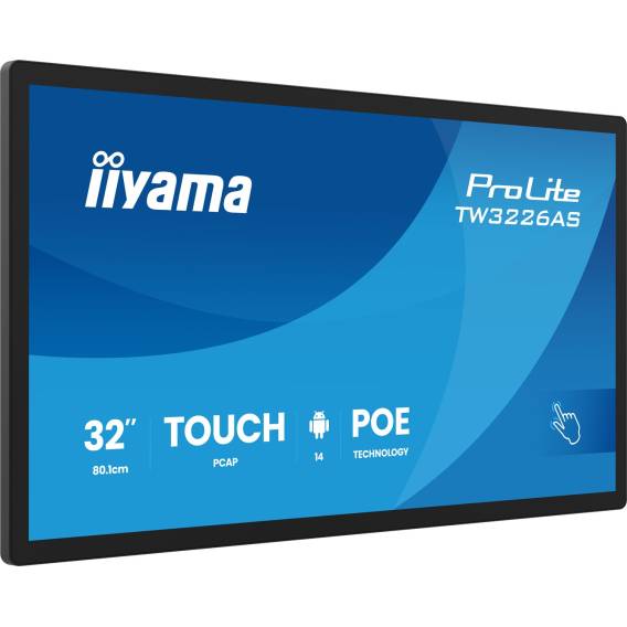 Obrázok pre iiyama TW3226AS-B3P počítačový monitor 80 cm (31.5") 1920 x 1080 px Full HD LED Dotyková obrazovka Černá