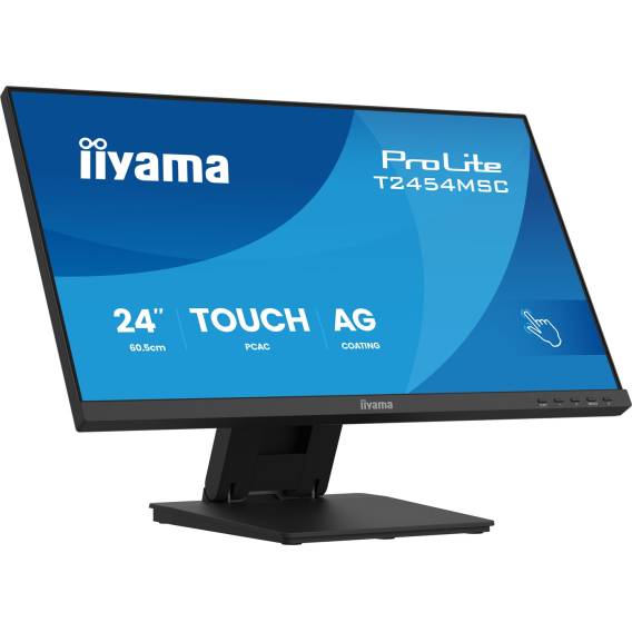 Obrázok pre iiyama ProLite T2454MSC-B3AG počítačový monitor 60,5 cm (23.8") 1920 x 1080 px Full HD LED Dotyková obrazovka Víceuživatelský Černá