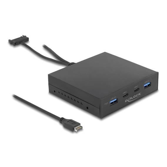 Obrázok pre DeLOCK 3.5″ USB 3.2 Gen 2 přední panel 2 x USB Type-C + 2 x USB Typ-A