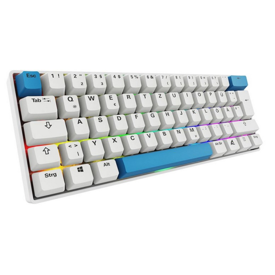 Obrázok pre Sharkoon SGK50 S4 klávesnice Domácí USB QWERTZ Německý Bílá