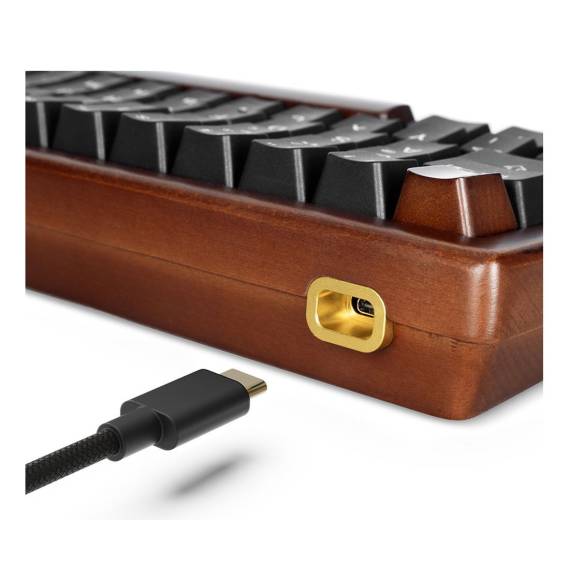 Obrázok pre Sharkoon 100068100 klávesnice Kancelář USB QWERTZ Německý Dřevo