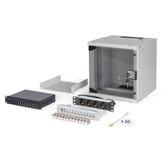 Obrázok pre Digitus DN-49100-SET rack 6U Nástěnný regál Šedá