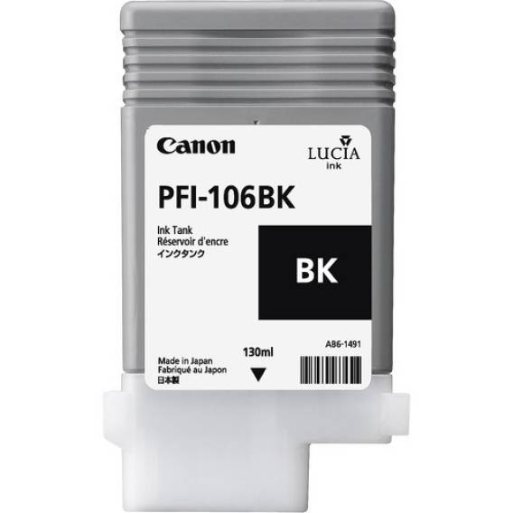 Obrázok pre Canon PFI-106 BK inkoustová náplň 1 kusů Originální Černá fotografická