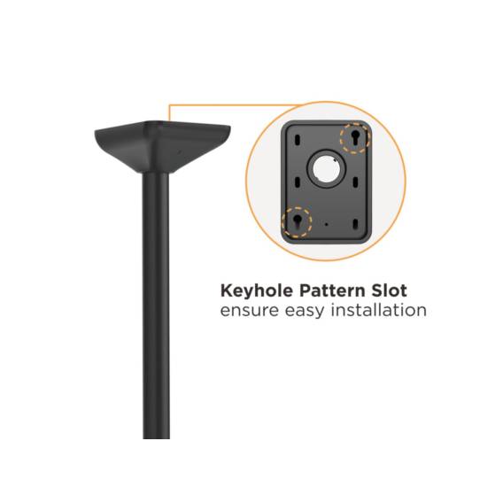 Obrázok pre Equip 650373 Držák na TV 139,7 cm (55") Černá, Stříbrná