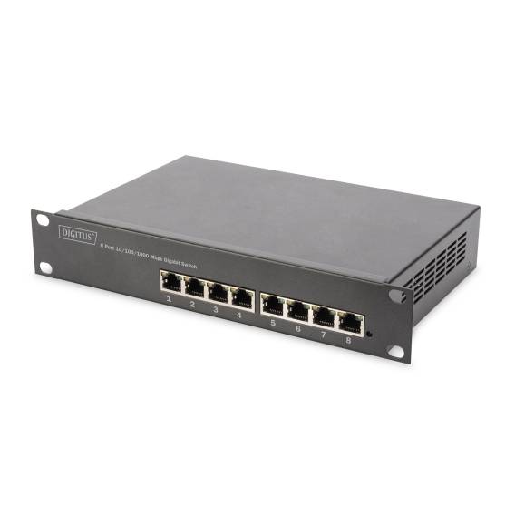 Obrázok pre Digitus DN-95331 síťový přepínač Řízený L2+ Gigabit Ethernet (10/100/1000) Podpora napájení po Ethernetu (PoE) Černá