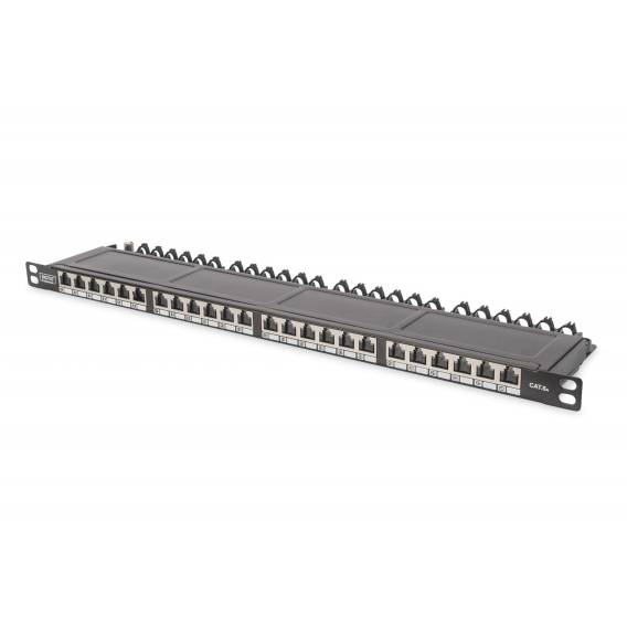 Obrázok pre Patch panel high density 19'' 24x RJ45, 0.5U