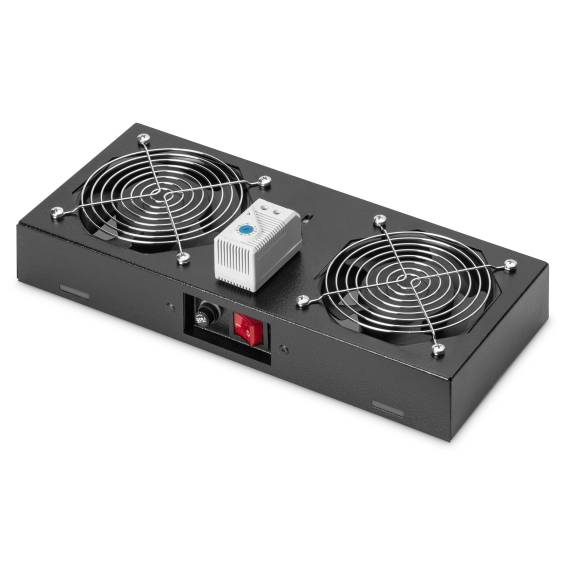 Obrázok pre Digitus DN-19 FAN-2-WM-T-SW příslušenství k rackům Střešní ventilátor