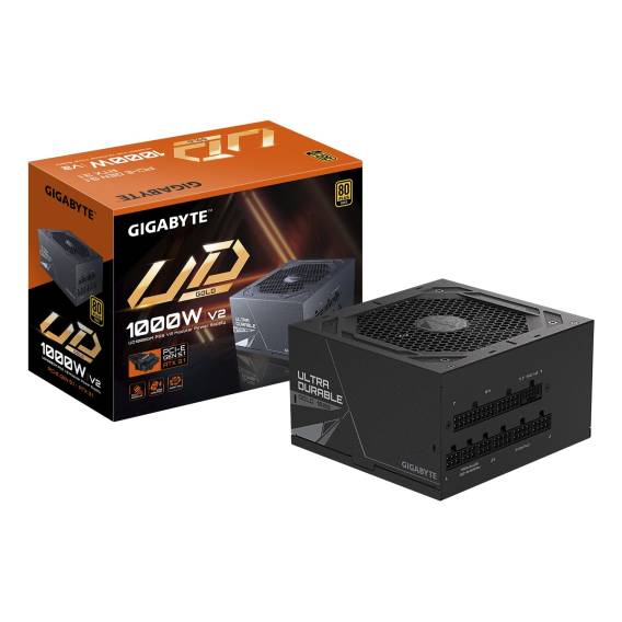 Obrázok pre GIGABYTE UD1000GM PG5 V2 napájecí zdroj 1000 W 20+4 pin ATX ATX Černá
