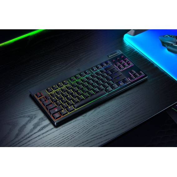 Obrázok pre Razer BlackWidow V4 Low-Profile Tenkeyless HyperSpeed klávesnice Hraní USB + RF Wireless + Bluetooth QWERTY US Mezinárodní Černá
