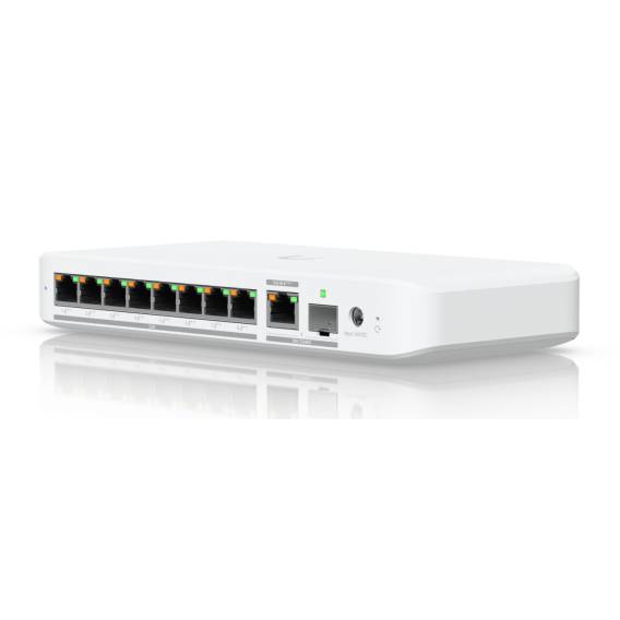 Obrázok pre Ubiquiti UniFi Flex 2.5G PoE Řízený L2 2.5G Ethernet (100/1000/2500) Podpora napájení po Ethernetu (PoE) Stolní/nástěnná montáž Bílá