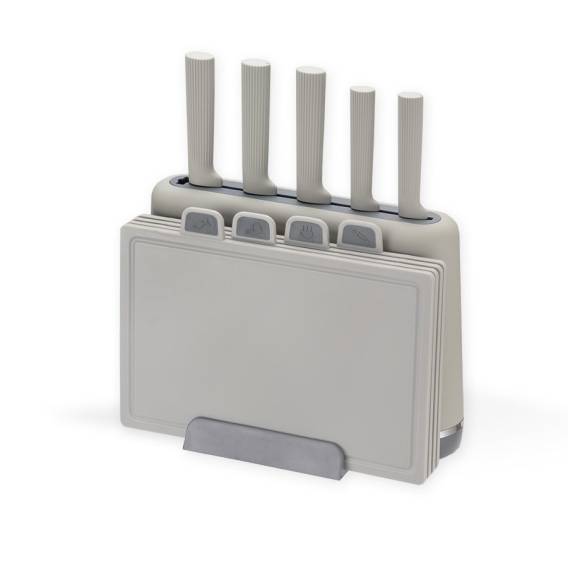 Obrázok pre Maestro MR-1412-GREY Sada nožů s blokem + sada prkének Šedý