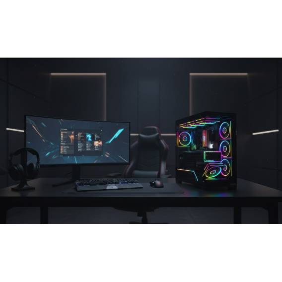 Obrázok pre Počítačová skříň MODECOM VOLCANO STELLAR PLUS MIDI Černá