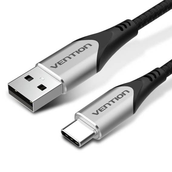 Obrázok pre Vention CODHH USB kabel USB 2.0 2 m USB A USB C Hliník, Černá